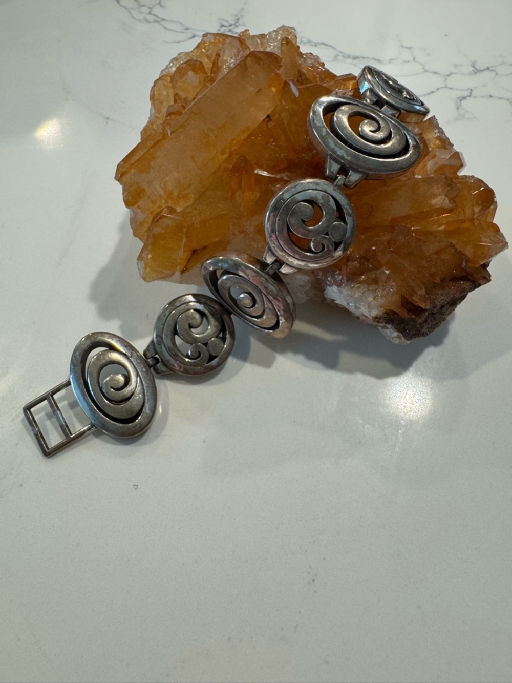 Brighton Sterling Silver Spiral Link Bracelet - Silver